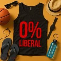 0% Zero Percent Liberal Conservative Tank Top thumb 4