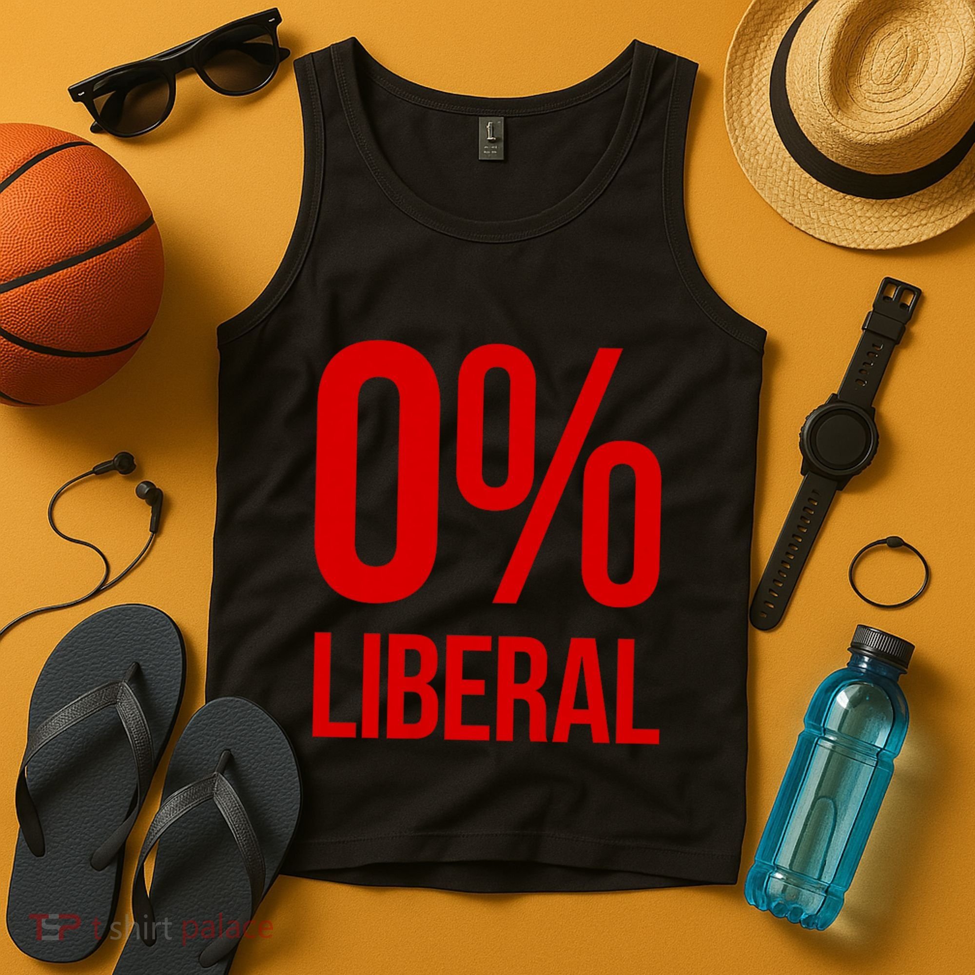 0% Zero Percent Liberal Conservative Tank Top