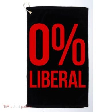 0% Zero Percent Liberal Conservative Golf Towel