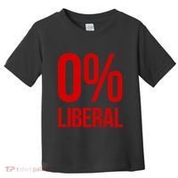 0% Zero Percent Liberal Conservative Toddler T-Shirt thumb 0