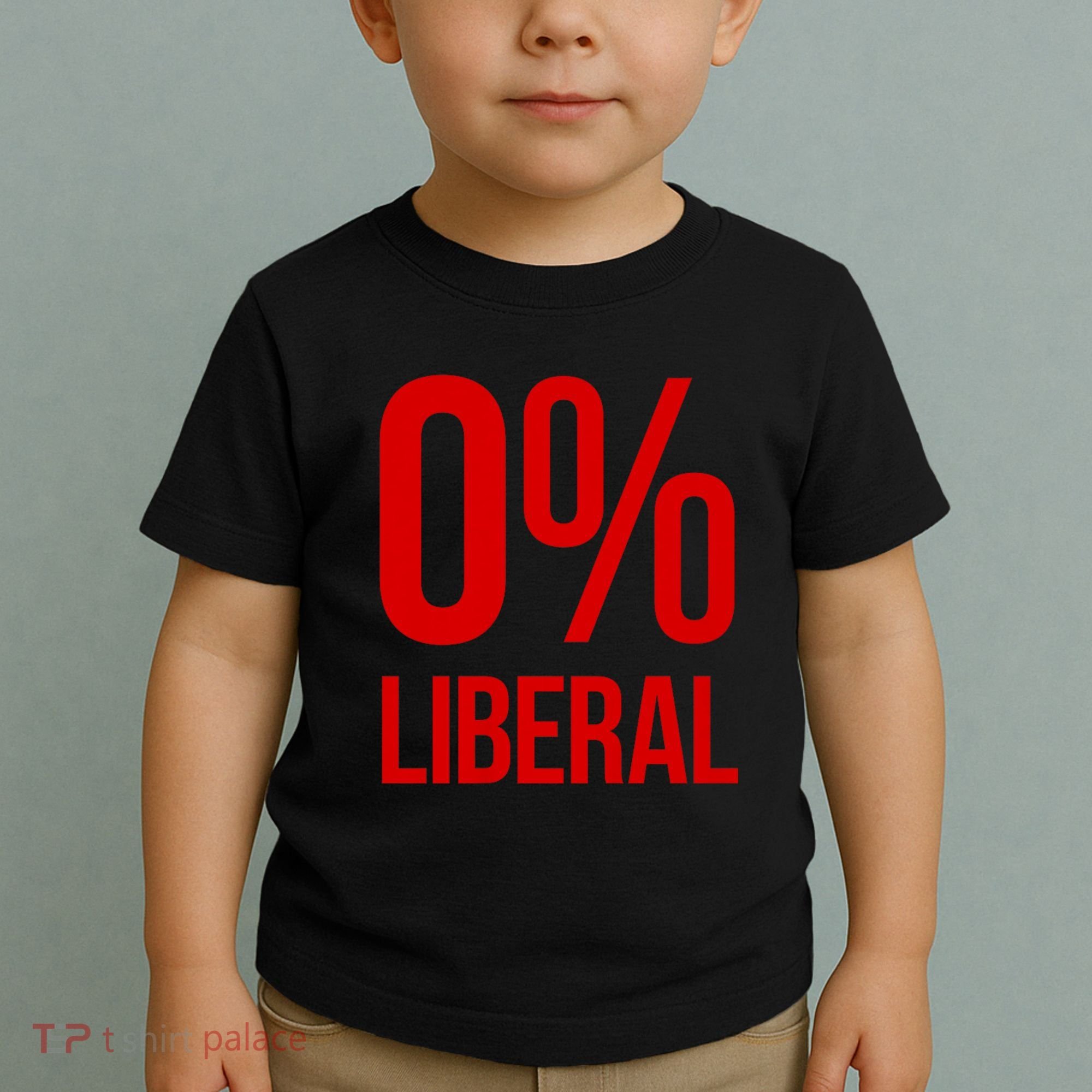 0% Zero Percent Liberal Conservative Toddler T-Shirt