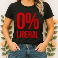 0% Zero Percent Liberal Conservative Women's T-Shirt thumb 2
