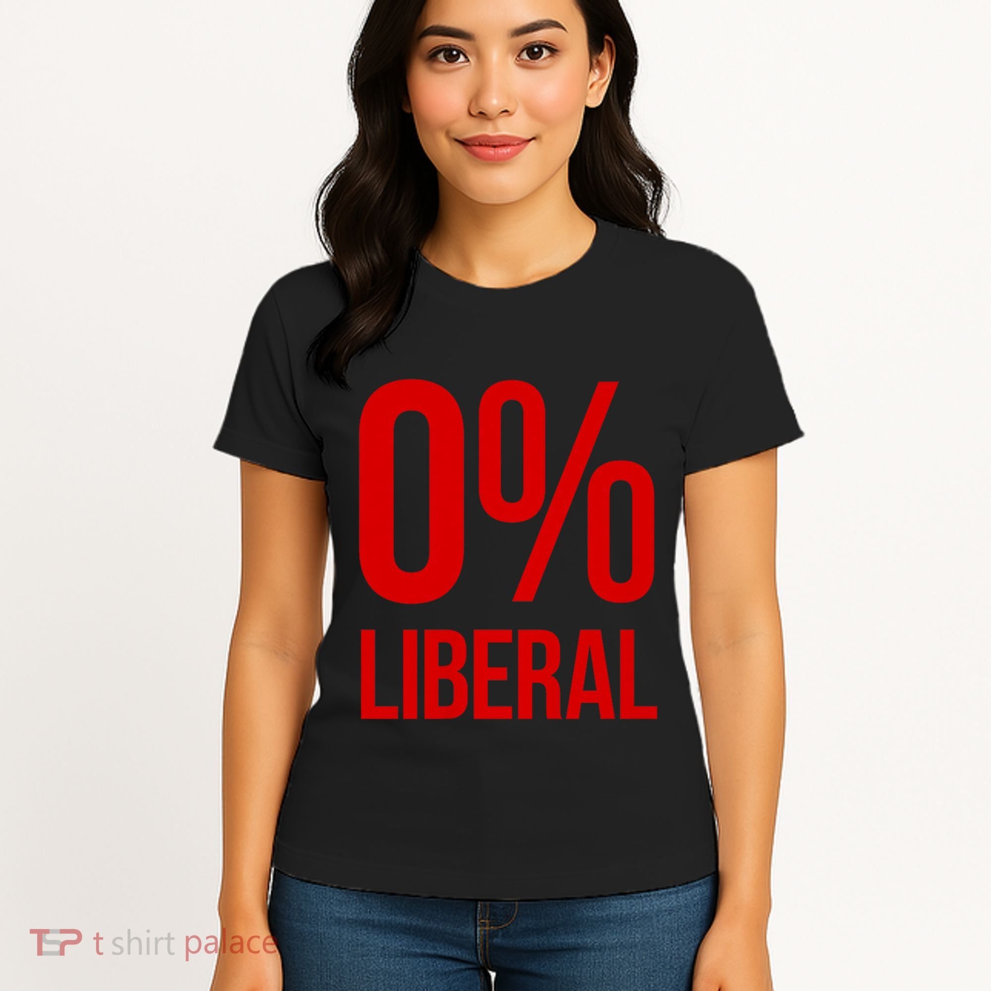 0% Zero Percent Liberal Conservative Women's T-Shirt