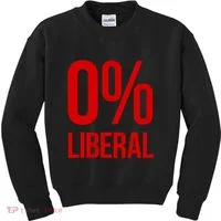 0% Zero Percent Liberal Conservative Kids Sweatshirt thumb 0