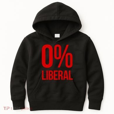 0% Zero Percent Liberal Conservative Kids Hoodie