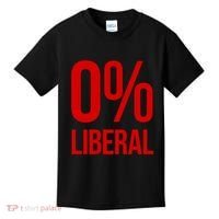 0% Zero Percent Liberal Conservative Kids T-Shirt thumb 0