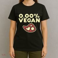 0 Zero Percent Vegan Funny Steak Bbq Grill Meat Lover Eater T-Shirt thumb 4