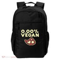 0 Zero Percent Vegan Funny Steak Bbq Grill Meat Lover Eater Backpack thumb 0