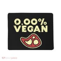 0 Zero Percent Vegan Funny Steak Bbq Grill Meat Lover Eater Mousepad thumb 0