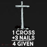 1 Cross Plus 3 Nails Equals 4 Given Hoodie thumb 2