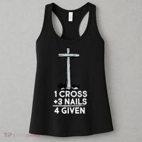 1 Cross Plus 3 Nails Equals 4 Given Women's Tank Top thumb 3