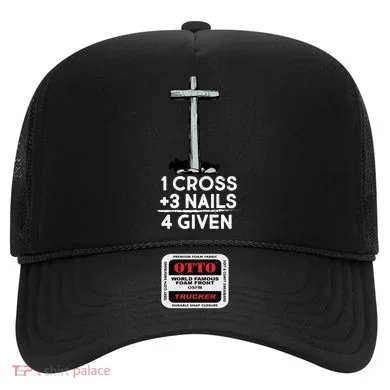 1 Cross Plus 3 Nails Equals 4 Given Hat
