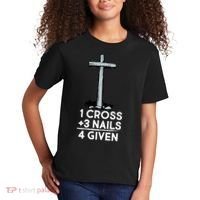 1 Cross Plus 3 Nails Equals 4 Given Kids T-Shirt thumb 2