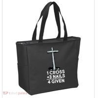 1 Cross Plus 3 Nails Equals 4 Given Tote Bag thumb 2