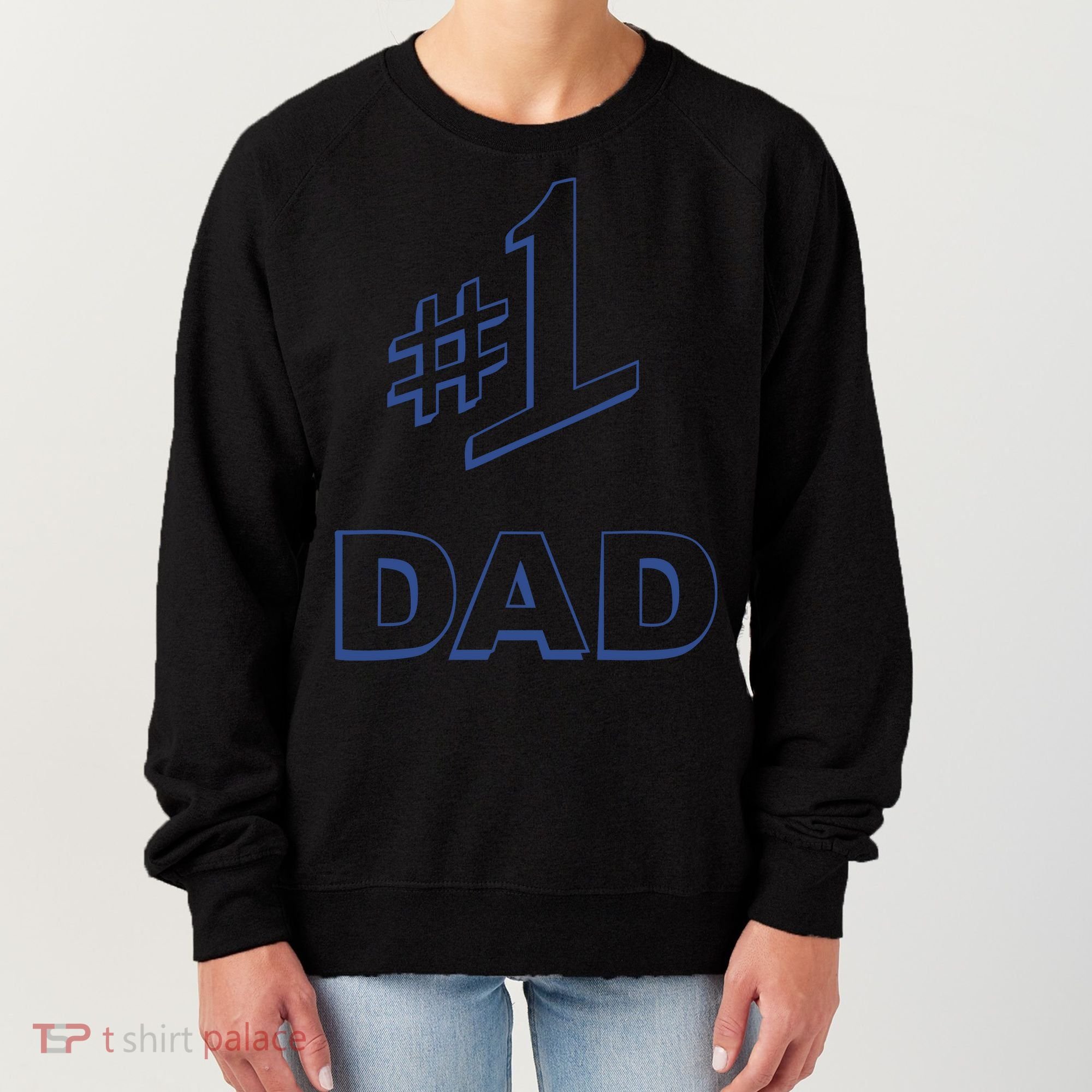#1 Dad Number One Logo Women's Sweatshirt