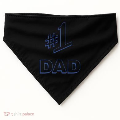 #1 Dad Number One Logo USA-Made Doggie Bandana