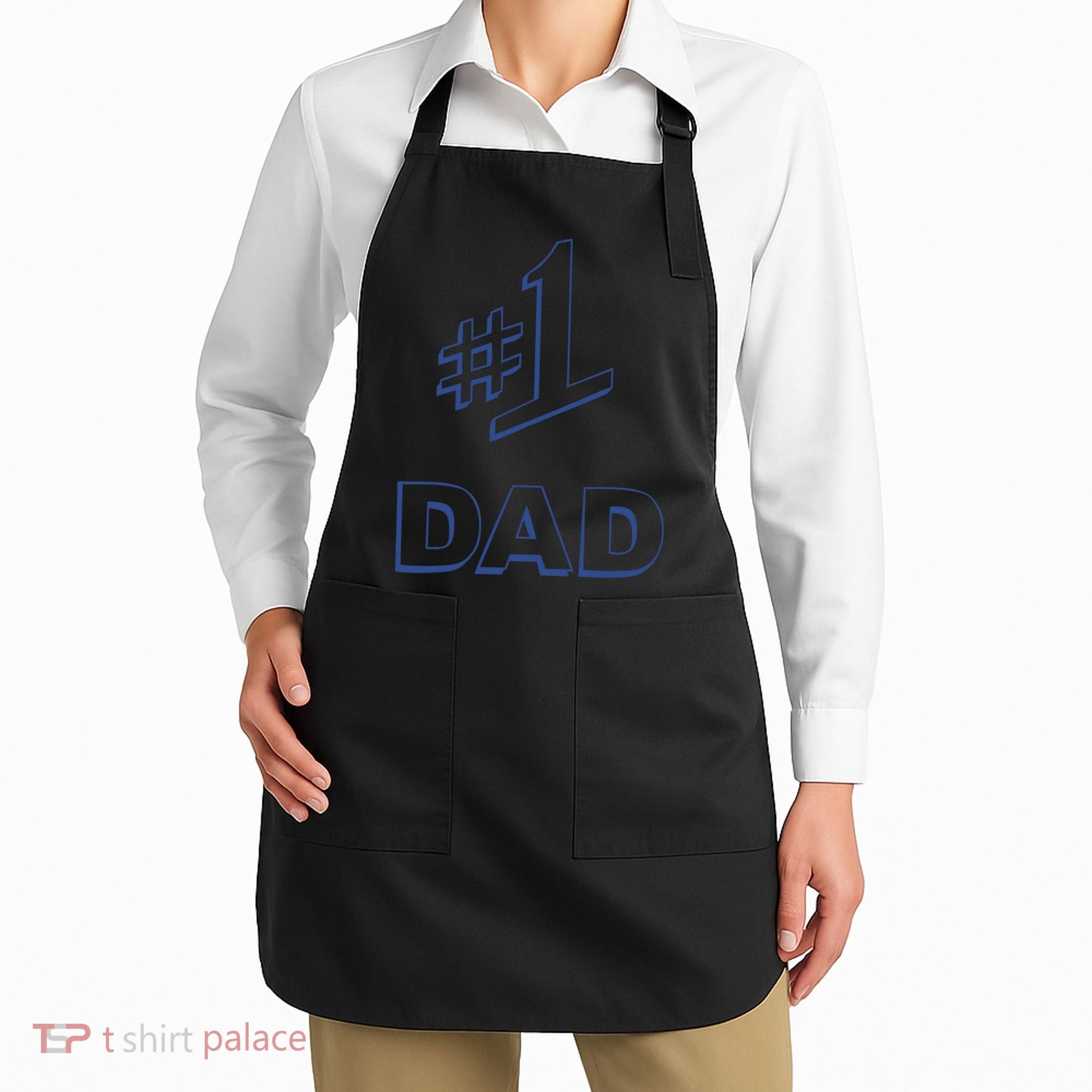 #1 Dad Number One Logo Apron