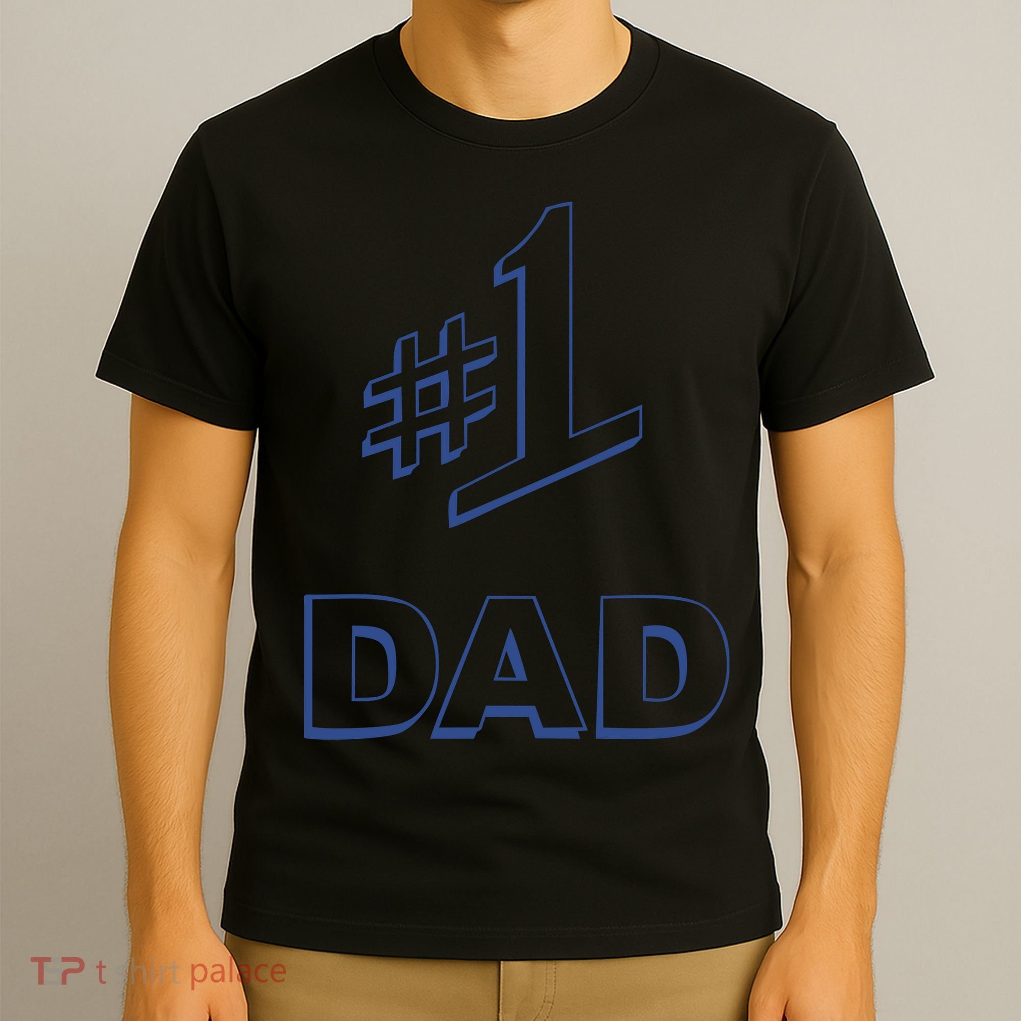 #1 Dad Number One Logo T-Shirt