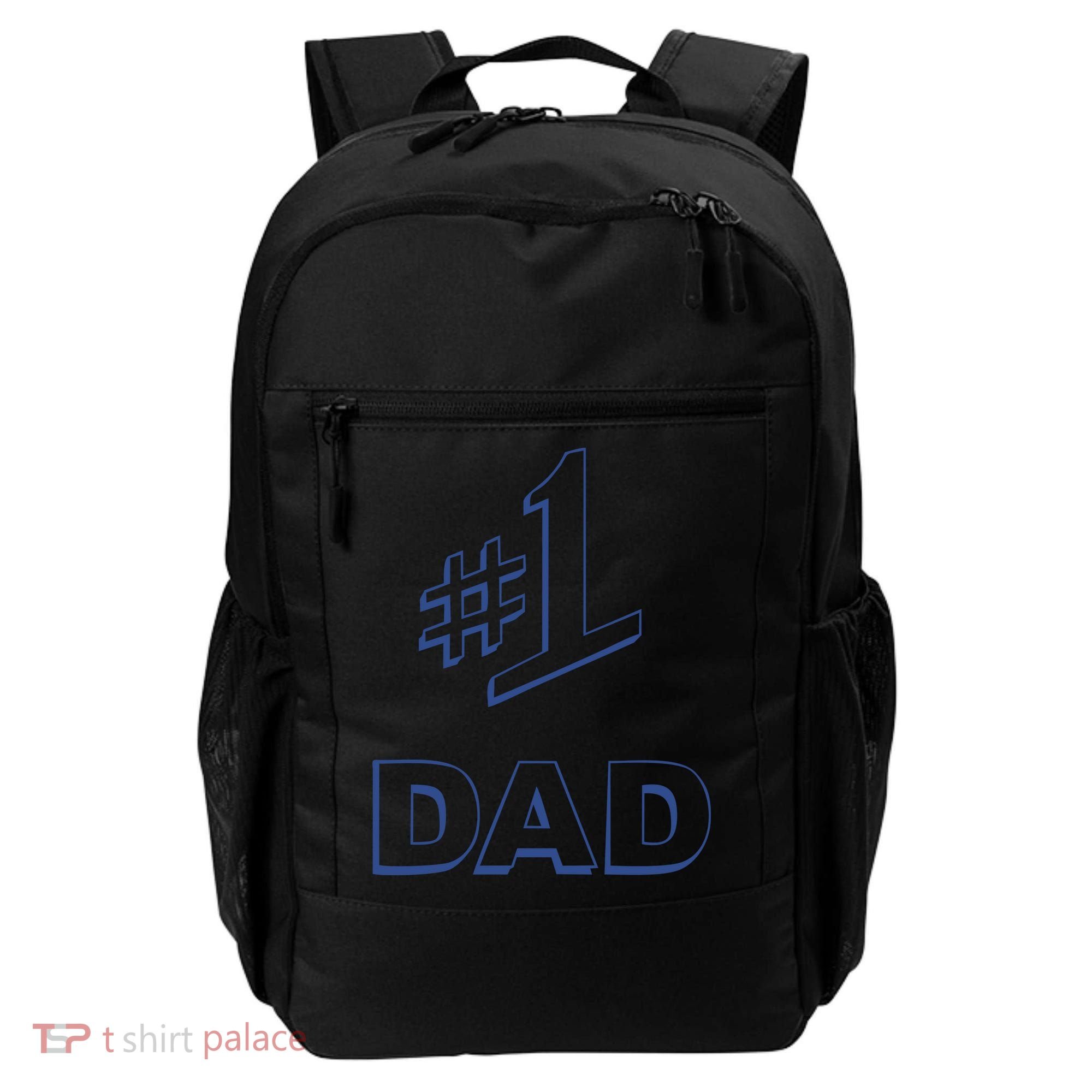 #1 Dad Number One Logo Backpack