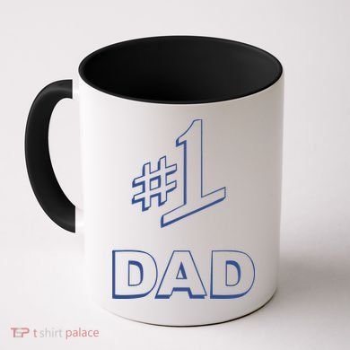 #1 Dad Number One Logo Coffee Mug