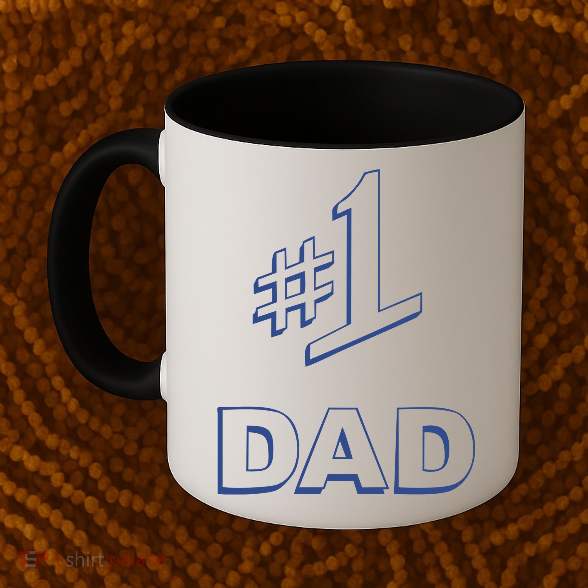 #1 Dad Number One Logo Coffee Mug