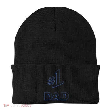 #1 Dad Number One Logo Beanie