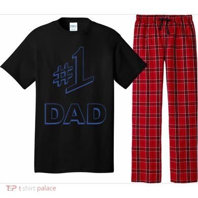 #1 Dad Number One Logo Pajama Set