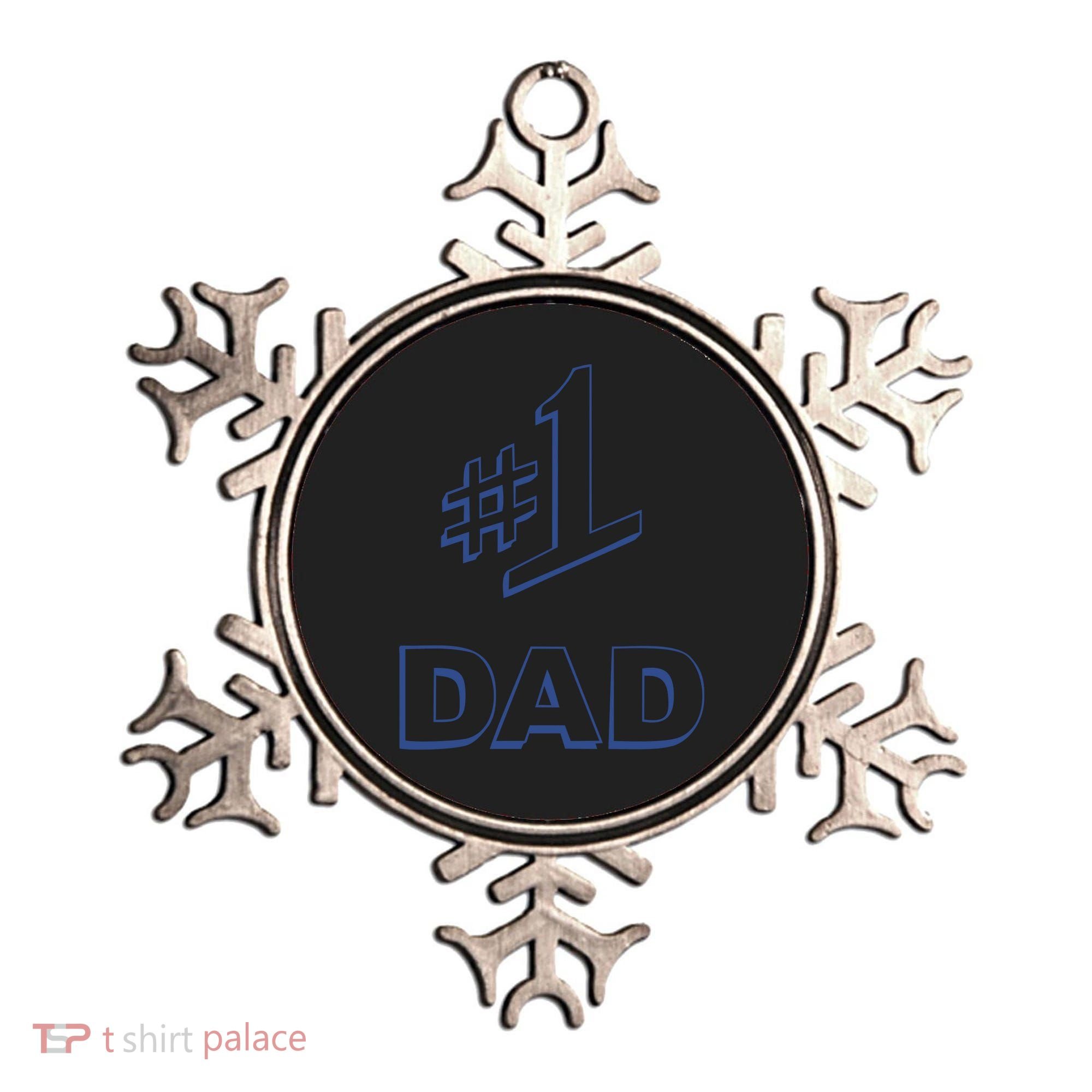 #1 Dad Number One Logo Ornament