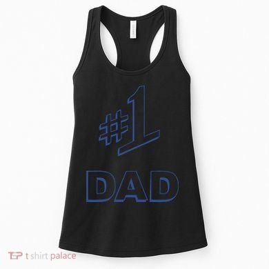 #1 Dad Number One Logo Women's Tank Top