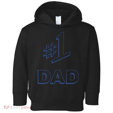 #1 Dad Number One Logo Toddler Hoodie