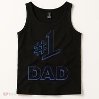 #1 Dad Number One Logo Tank Top thumb 2