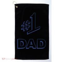 #1 Dad Number One Logo Golf Towel thumb 0