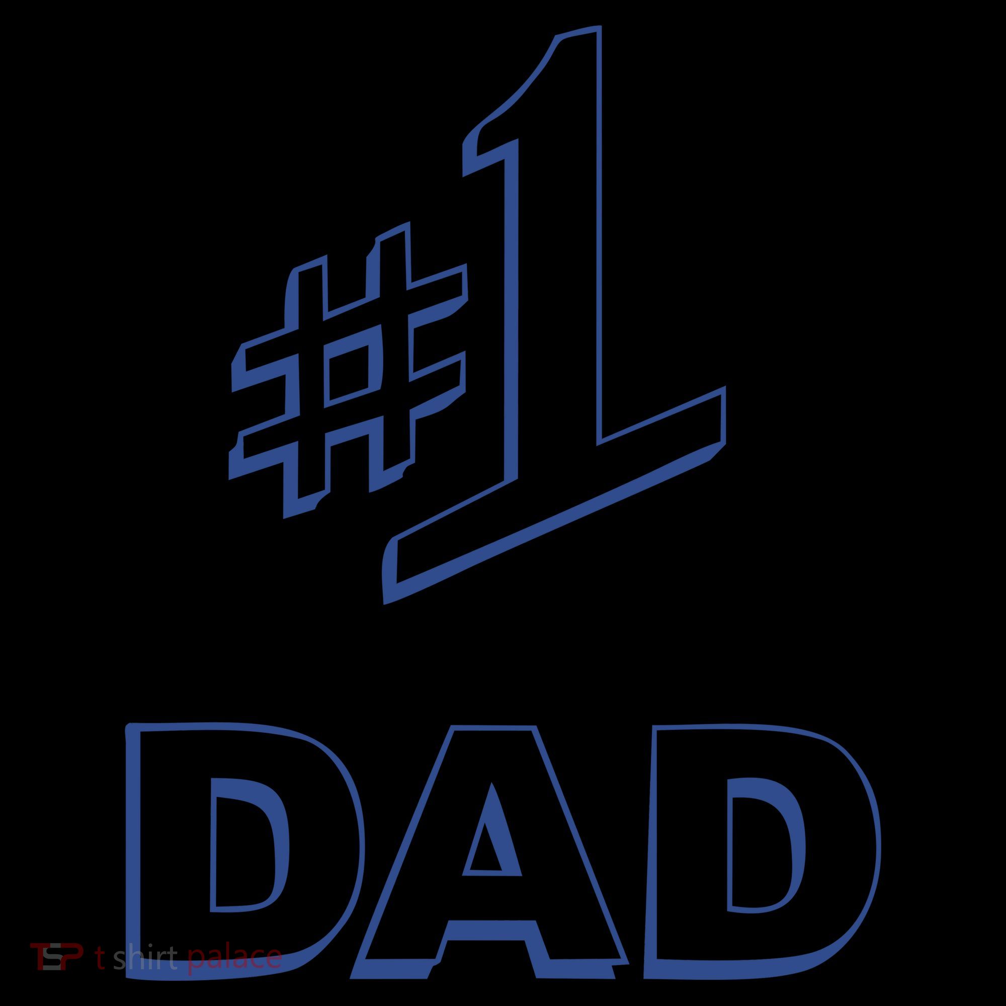 #1 Dad Number One Logo Kids Long Sleeve Shirt