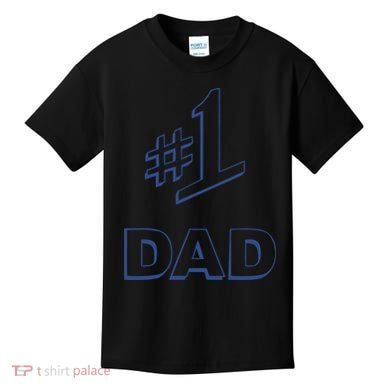 #1 Dad Number One Logo Kids T-Shirt