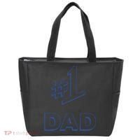 #1 Dad Number One Logo Tote Bag thumb 0