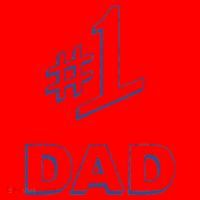 #1 Dad Number One Logo Santa Hat thumb 1