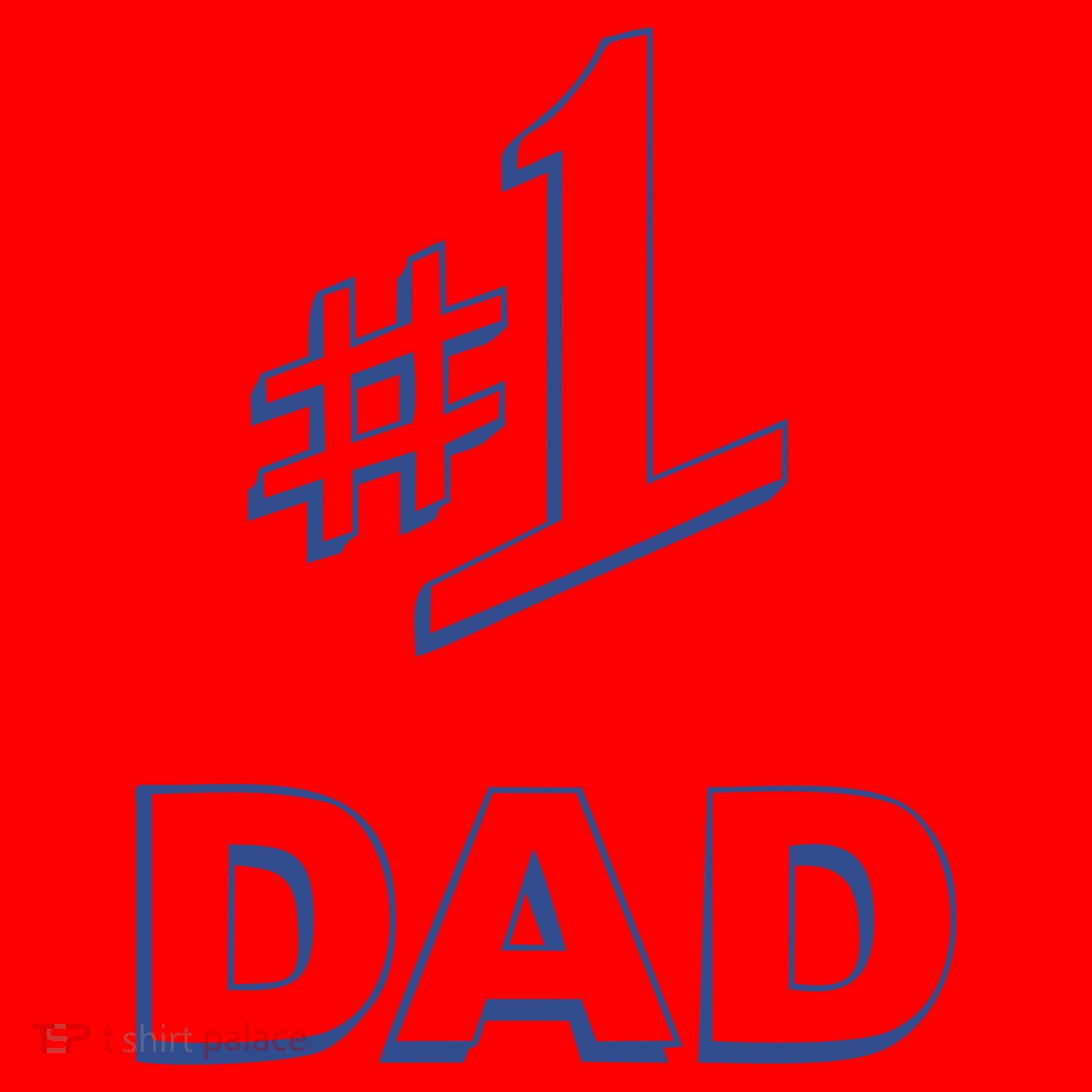 #1 Dad Number One Logo Santa Hat