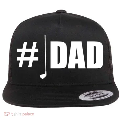 #1 Golf Dad Flat Bill Trucker Hat