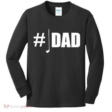 #1 Golf Dad Kids Long Sleeve Shirt