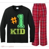 #1 Kid Kids Long Sleeve Plaid Pajama Set thumb 0
