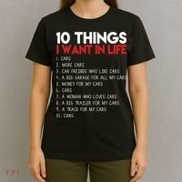10 Things I Want In life Cars And More Cars T-Shirt thumb 4
