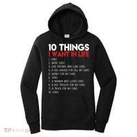 10 Things I Want In life Cars And More Cars Women's Hoodie thumb 0