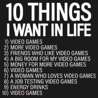 10 Things I Want In Life Funny Gamer Backpack thumb 2