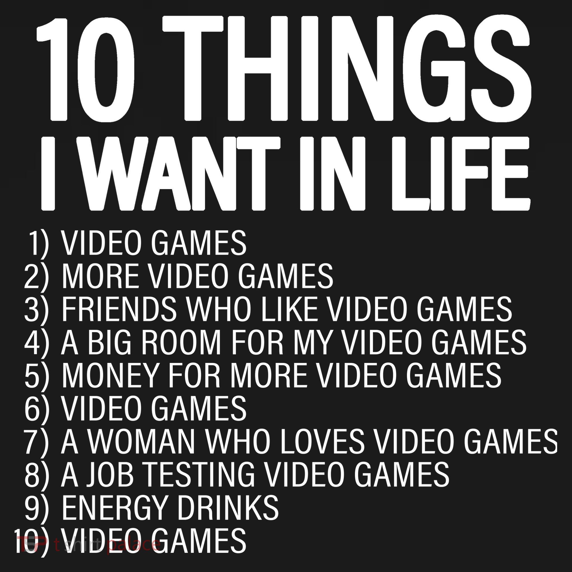 10 Things I Want In Life Funny Gamer Ornament