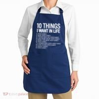 10 Things I Want In Life Funny Gamer Apron thumb 2