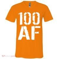 100 AF 100th Birthday V-Neck T-Shirt thumb 0