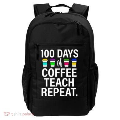 100 Days Of Coffee Teaching Repeat School Backpack