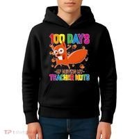 100 Days Of Driving My Teacher Nuts Kids Hoodie thumb 4