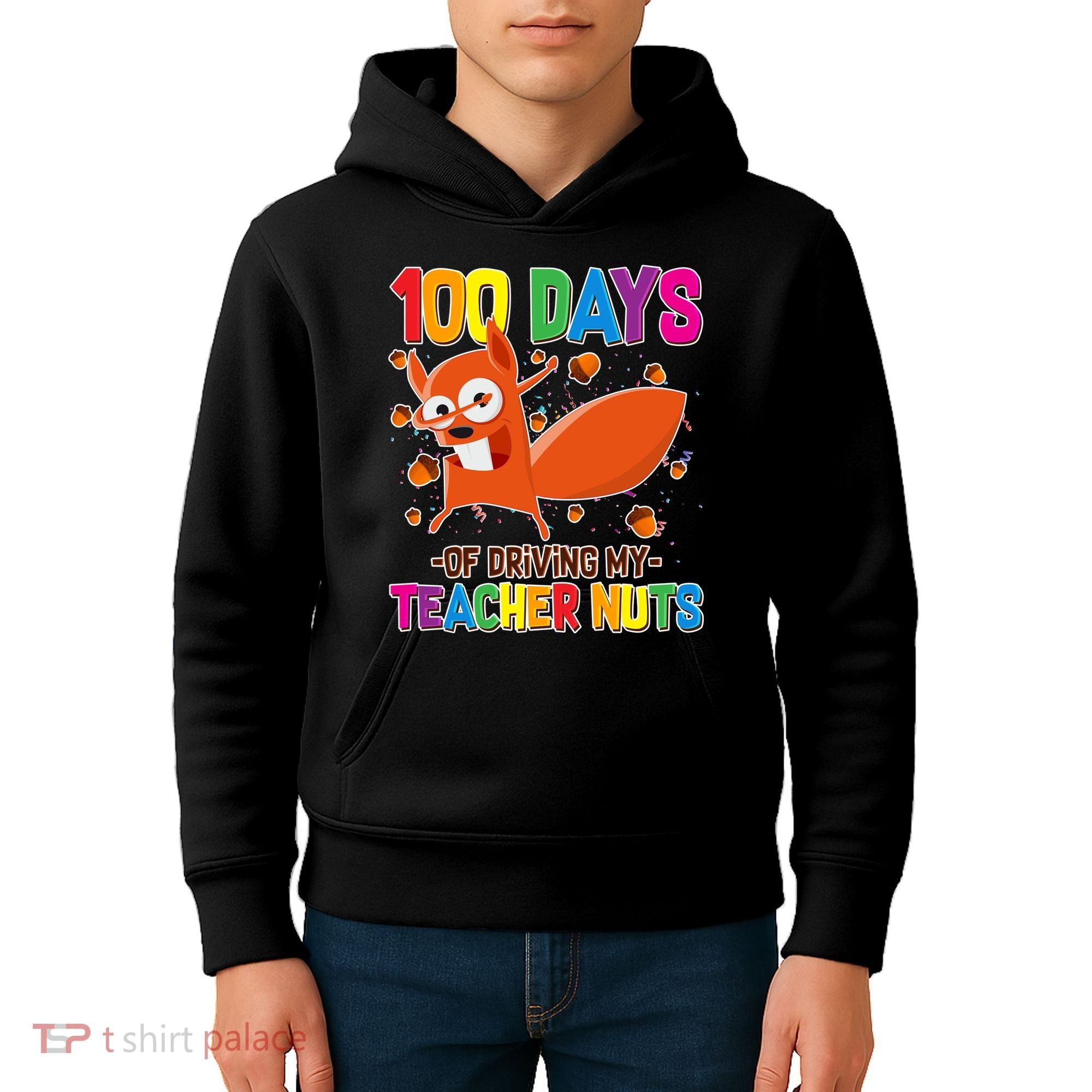 100 Days Of Driving My Teacher Nuts Kids Hoodie