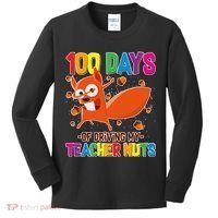 100 Days Of Driving My Teacher Nuts Kids Long Sleeve Shirt thumb 0